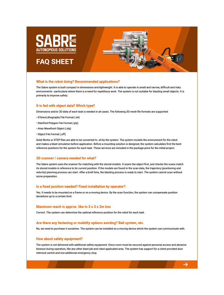 Sabre FAQ Sheet